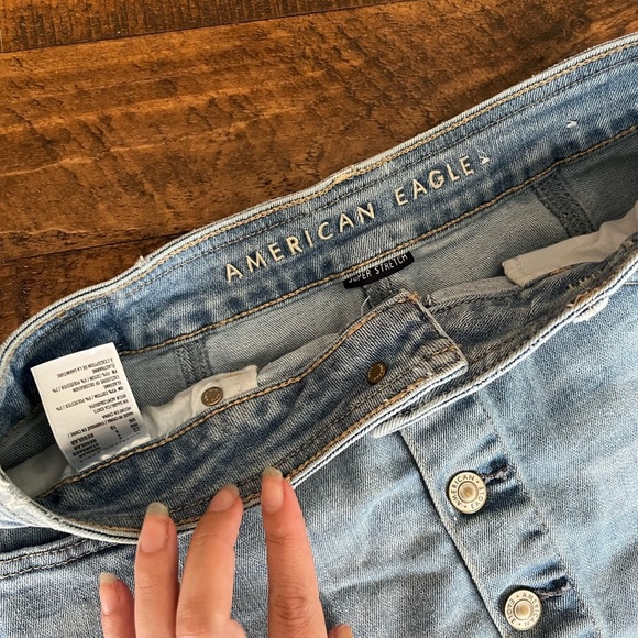 American Eagle Outfitters Denim Button-Up Mini Skirt - Picture 3 of 4